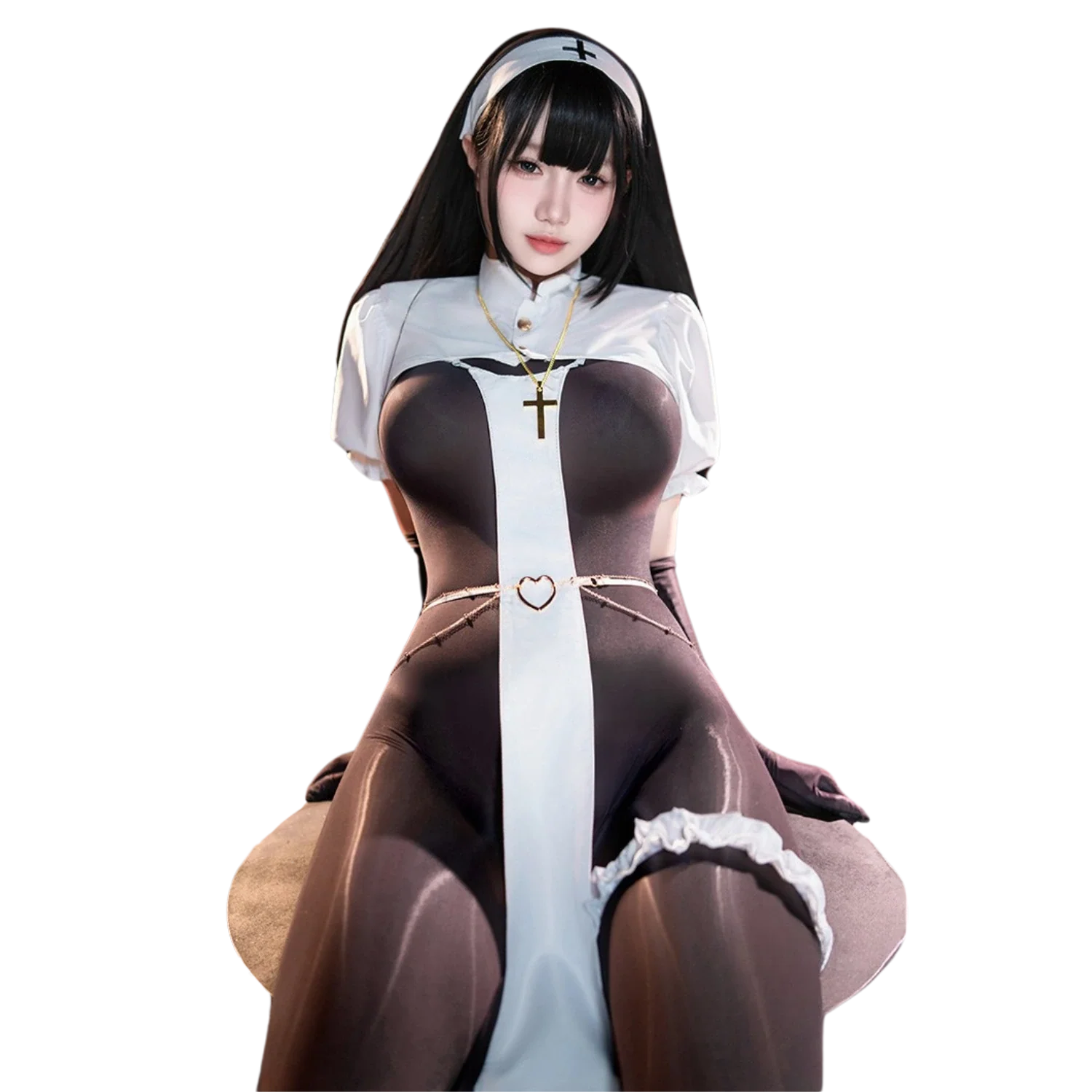 Model wearing sexy fantasy costume for roleplay and Halloween from XEXYNYX